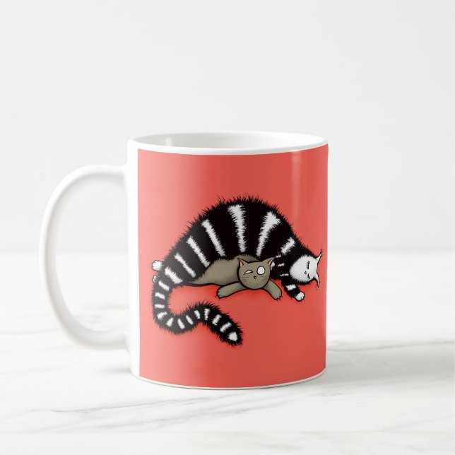 Mug Mère de chat protège son mignon Kitty Kid (Gauche)