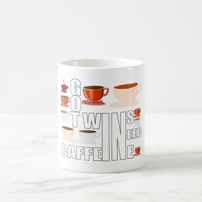Mug mère de jumeaux a besoin de café (Centre)