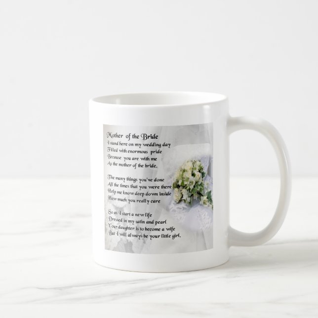 Mug Mère de la conception de bouquet   de mariage de (Droite)