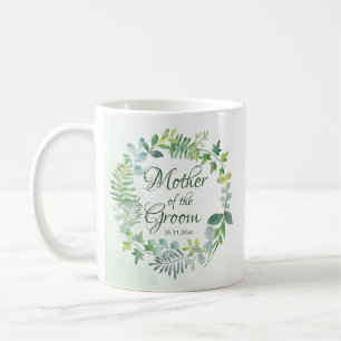 Mug Mère De La Groom Verdure Wreath Aquarelle