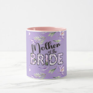 Mug Mère de la mariée Crocus lavande Personnalisé