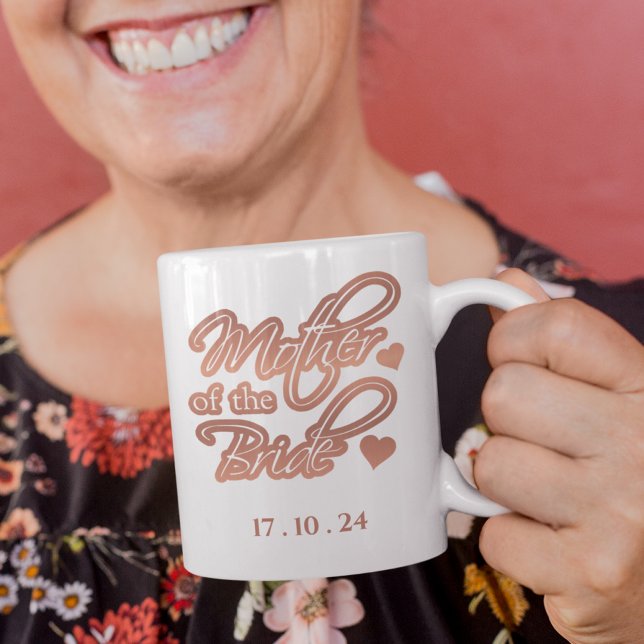 Mug Mère de la mariée Elégante Feminine Rose Gold (Créateur téléchargé)