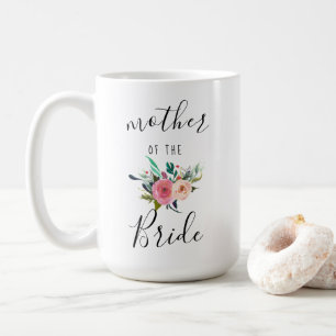 Mug Mère de la mariée Mariage cadeau Floral Chic 15oz