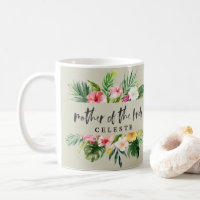 Mère de l'aquarelle de jeune mariée florale