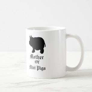 Mug Mère de mini porcs/avec le mini porc noir