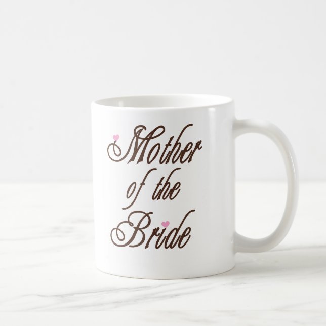 Mug Mère des bruns chics de jeune mariée (Droite)