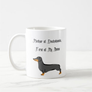 Mug Mère des Dachshunds, Prénom de mon nom