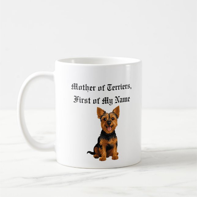 Mug Mère des Terriers, Prénom de mon nom (Gauche)
