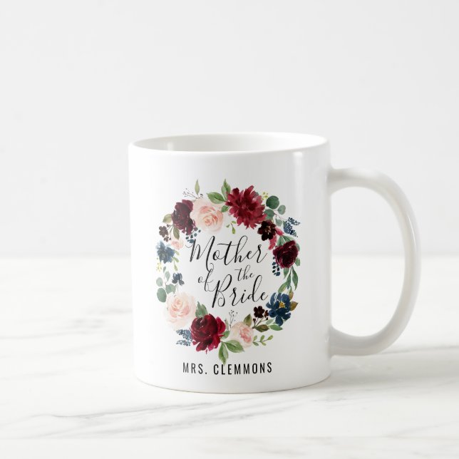 Mug Mère du bouquet | de Bourgogne de la jeune mariée (Droite)
