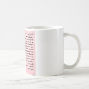 Mug Mère du poème de jeune mariée - roses