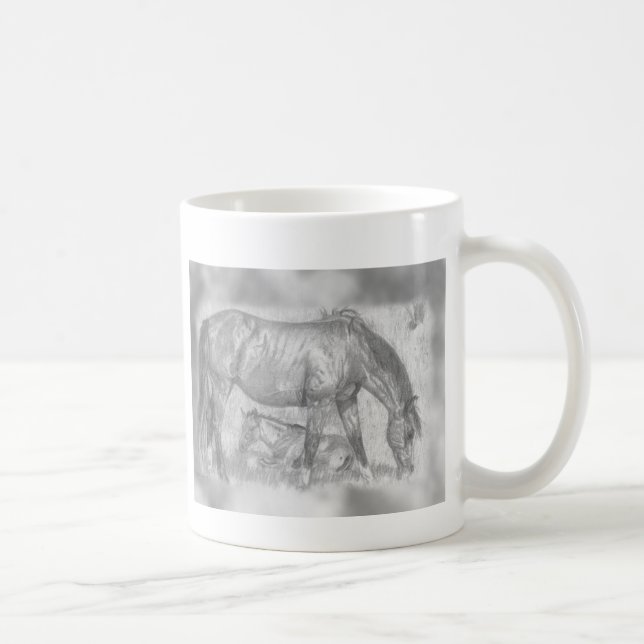 Mug Mère et poulain (Droite)