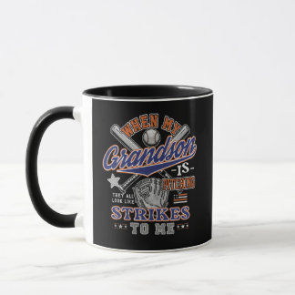 Mug Mère-grand de baseball drôle Grand-père Petit-fils