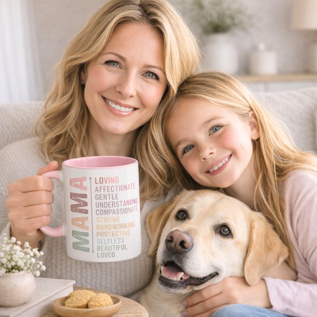 Mug Mère maman mot art amour rose (Créateur téléchargé)