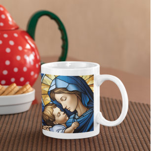 Mug Mère Marie avec Bébé Jésus version 15