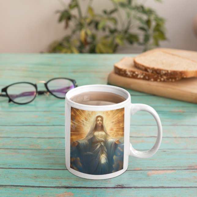 Mug Mère Marie Bénédiction version 7 (Mother Mary Blessing version 7Coffee Mug)