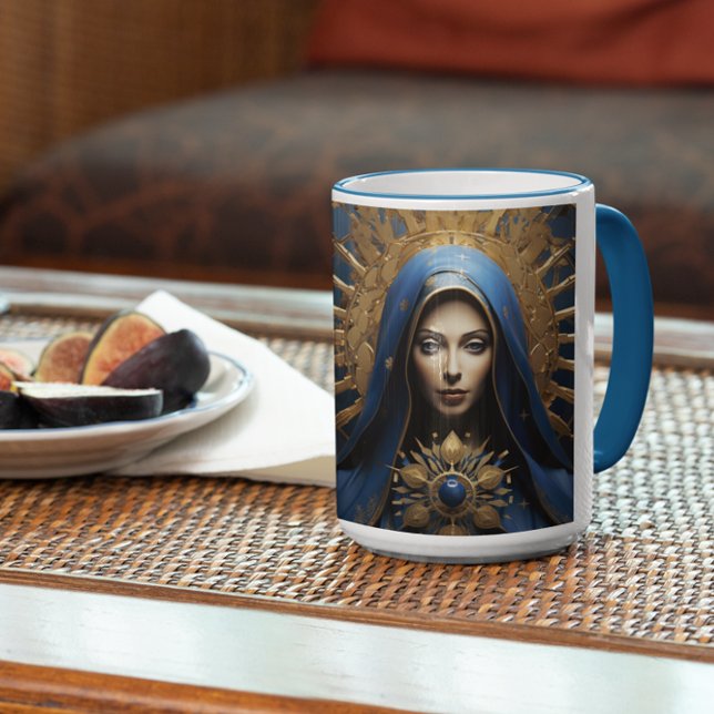 Mug Mère Marie Prière version 3 (Mother Mary Praying version 3 Coffee Mug
)