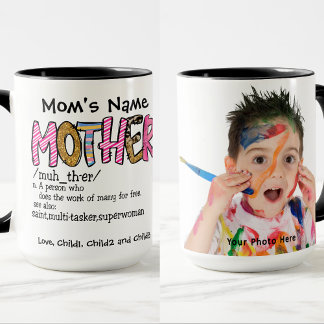 Mug Mère Saint Superwoman Photo personnalisable