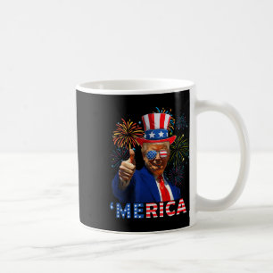 Mug Merica 4 juillet amusant feu d'artifice Trump Indé