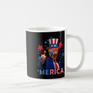 Mug Merica 4 juillet feux d'artifice Drôle Trump Indép