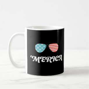 Mug Merica Freedom T-shirt Vintage patriotique américa