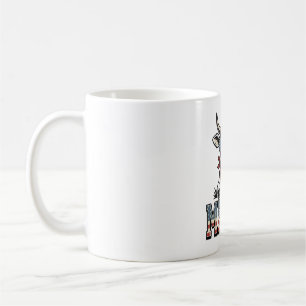 Mug Merica Graphique de gravure vintage vache patrioti