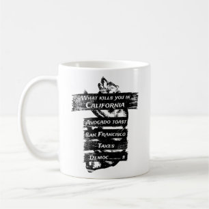 Mug Merica Humour Amérique USA Funny Californie
