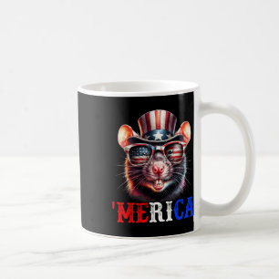 Mug Merica Rat Patriotique 4 juillet Drôle Enfants Hom