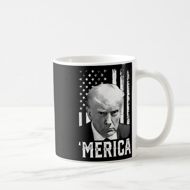 Mug Merica Trump 4 juillet heureux Trump Drapeau améri (Droite)