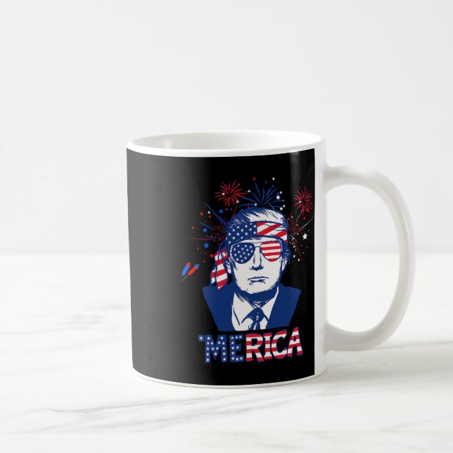 Mug Merica Trump 4 juillet heureux Trump Drapeau améri (Droite)