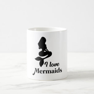 Mug Mermaid Girl Mermaids mignon Mer drôle Cadeau d'an