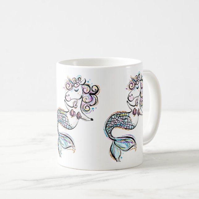 Mug Mermaid Unicorn (Devant droit)
