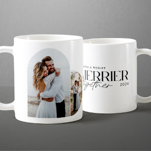 Mug Merrier minimal ensemble Noël Mariage