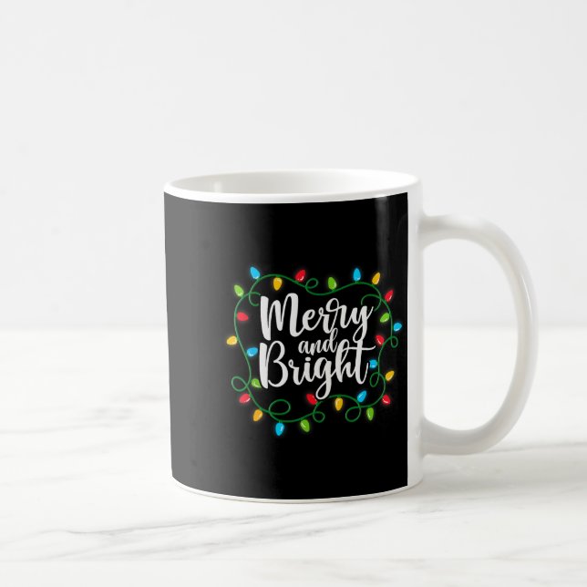 Mug Merry And Bright Funny Family Matching Christmas O (Droite)