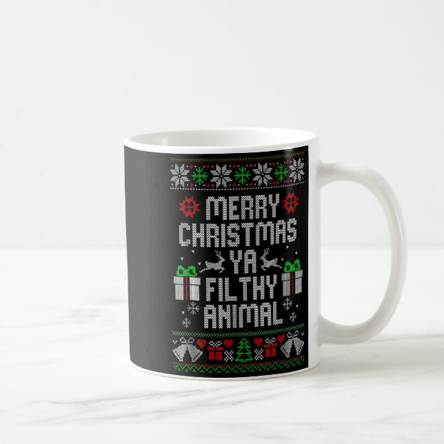 Mug Merry Christmas Animal Filthy Ya Xmas Pajama  (Droite)