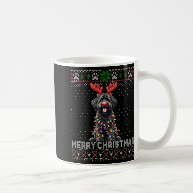 Mug Merry Christmas Black Ao Dog Lover Ugly Xmas T Shi (Droite)