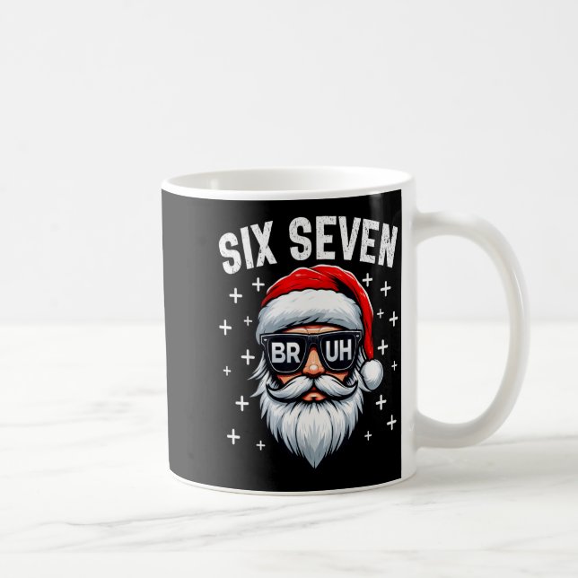 Mug Merry Christmas Bruh Santa Face 67 Meme Funny Sayi (Droite)
