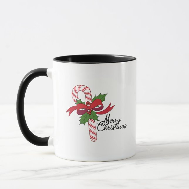 Mug Merry Christmas Candy Cane (Gauche)