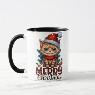Mug Merry Christmas Cat 2025