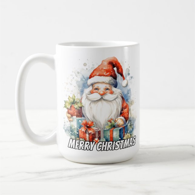Mug Merry Christmas Cute Little Santa Claus (Gauche)