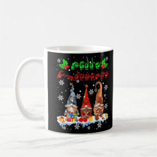 Mug Merry Christmas Cute Three Gnomes ASL Sign Languag