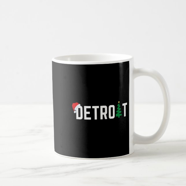 Mug Merry Christmas Detroit Happy Holidays Michigan Sa (Droite)