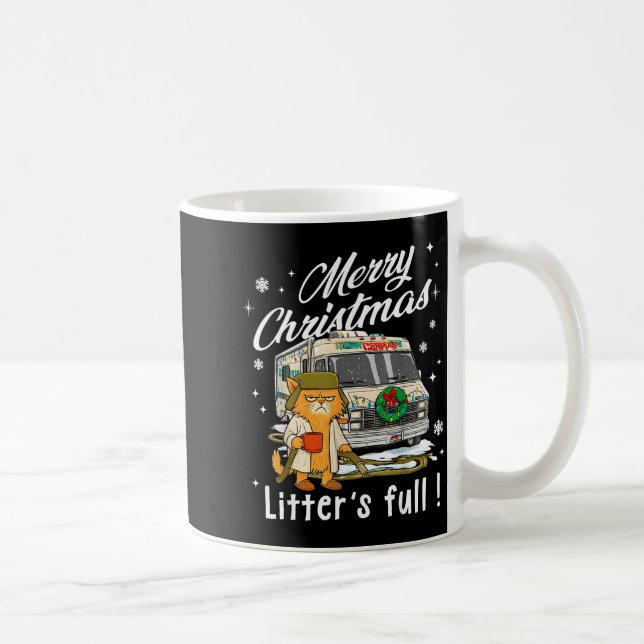 Mug Merry Christmas Litter’s Full Funny Cat Lover Sarc (Droite)
