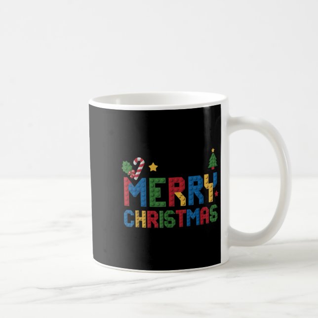 Mug Merry Christmas Master Builder Kids Building Block (Droite)