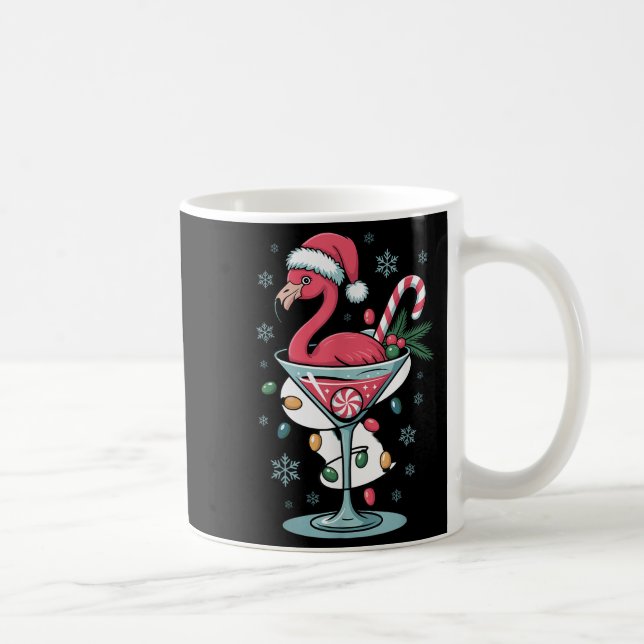 Mug Merry Christmas Nk Flamingo Wine Drinking Lights X (Droite)