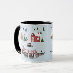 Mug Merry Christmas , rétro