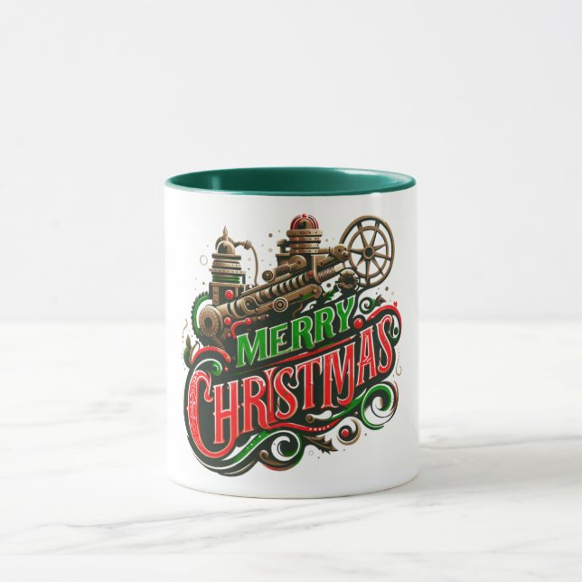 Mug Merry Christmas steampunk (Centre)