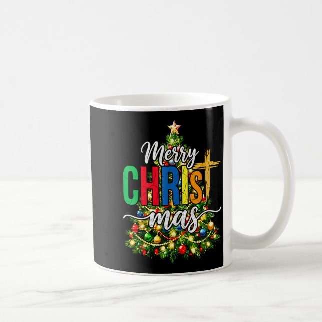 Mug Merry Christmas Tree Christian Xmas  (Droite)