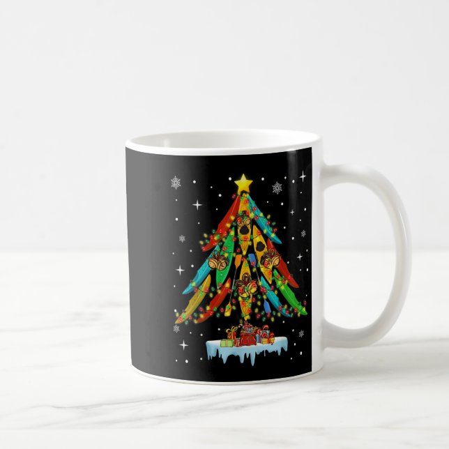 Mug Merry Christmas Tree Kayak Kayaking - Uni-adults,  (Droite)