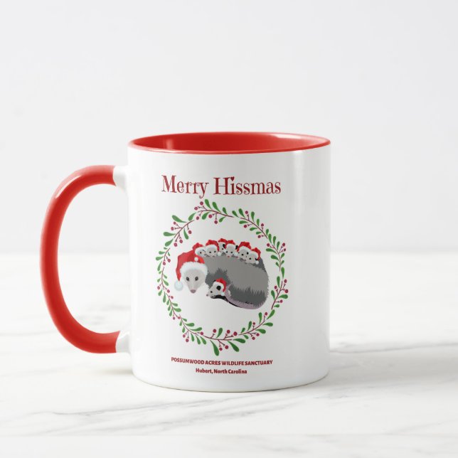 Mug Merry Hissmas Possum Musique (Gauche)