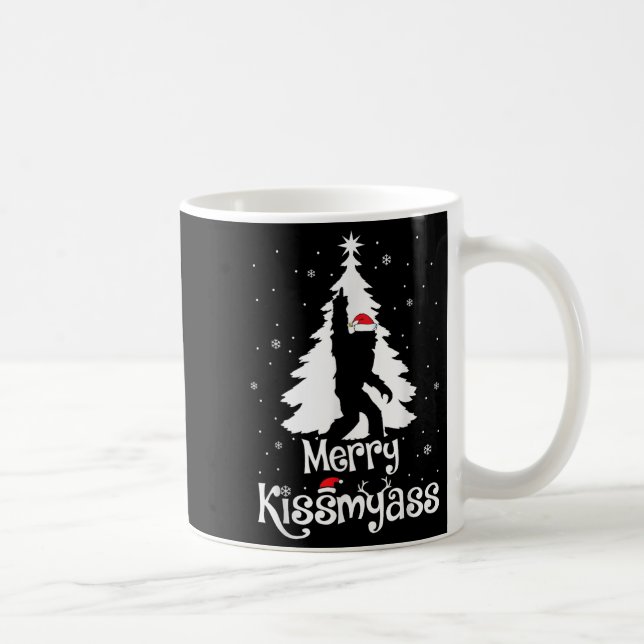 Mug Merry Kissmy Funny Bigfoot Yeti Sasquatch Christma (Droite)